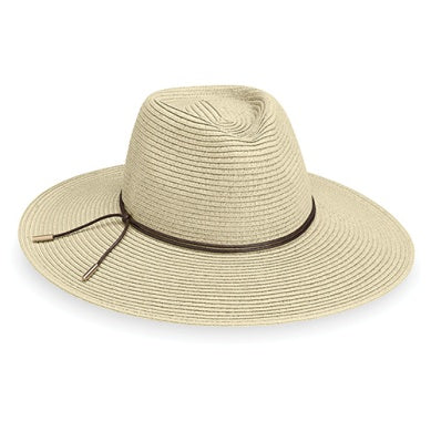 Wallaroo Packable Hat- Montecito UPF 50+ Montecito-Natural Medium