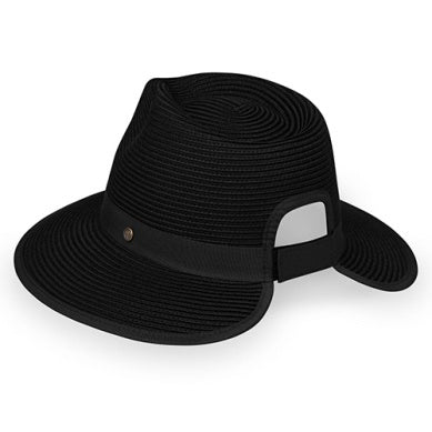 Wallaroo Packable Hat- Gabi UPF 50+ Gabi-Black