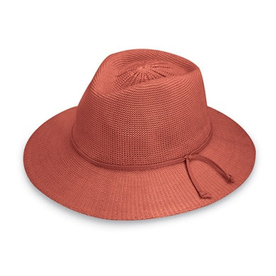 Wallaroo Packable Hat - Victoria Fedora UPF 50+ Paprika Medium