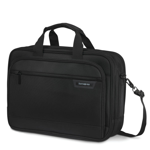 Samsonite CLASSIC 2, 3 Compartment Zippered Briefcase w/ trolley sleeve passthrough Black
