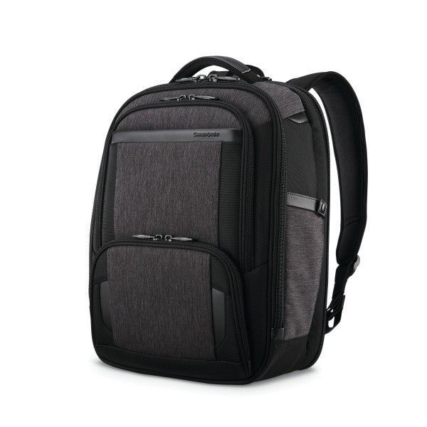 Samsonite SAMSONITE PRO RFID Slim Laptop Backpack w/ trolley sleeve passthrough Grey Black