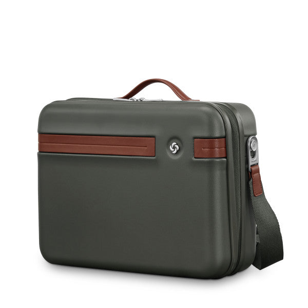 Samsonite Virtuosa Train Case with trolley sleeve passthrough Pine Green