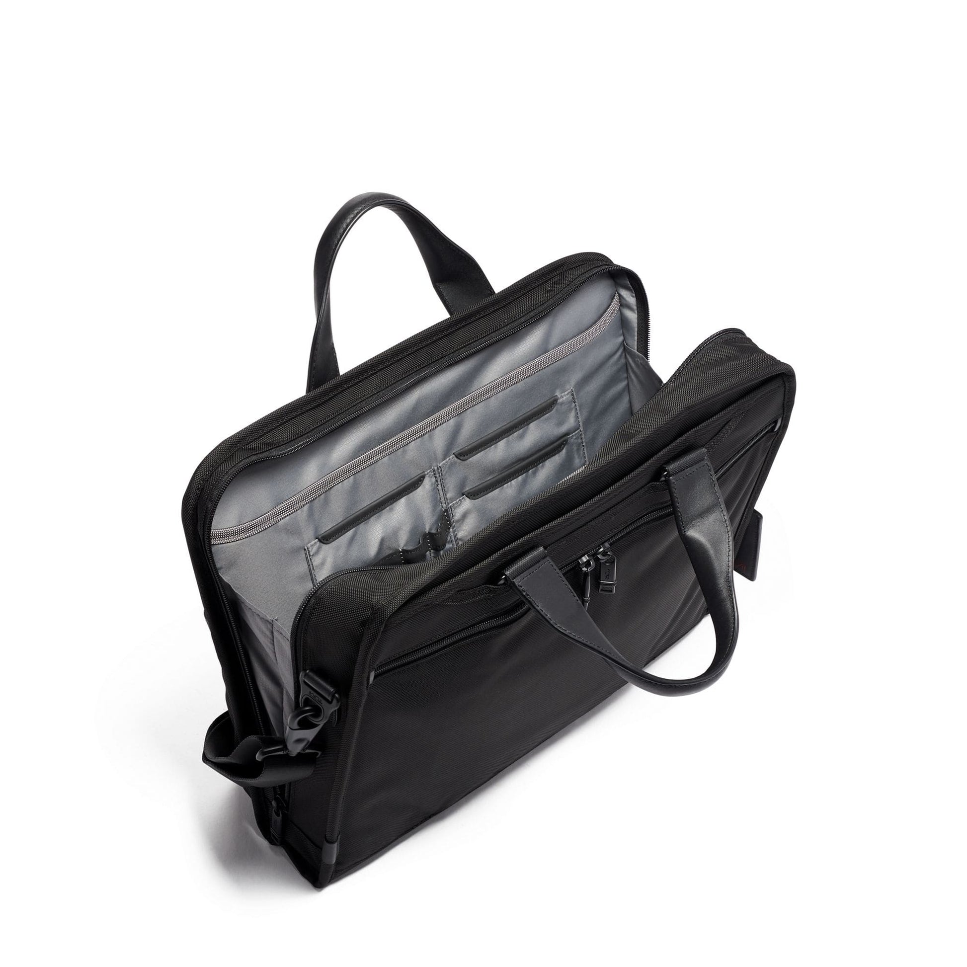 TUMI Alpha 3 Compact Large Screen Laptop Zippered Briefcase