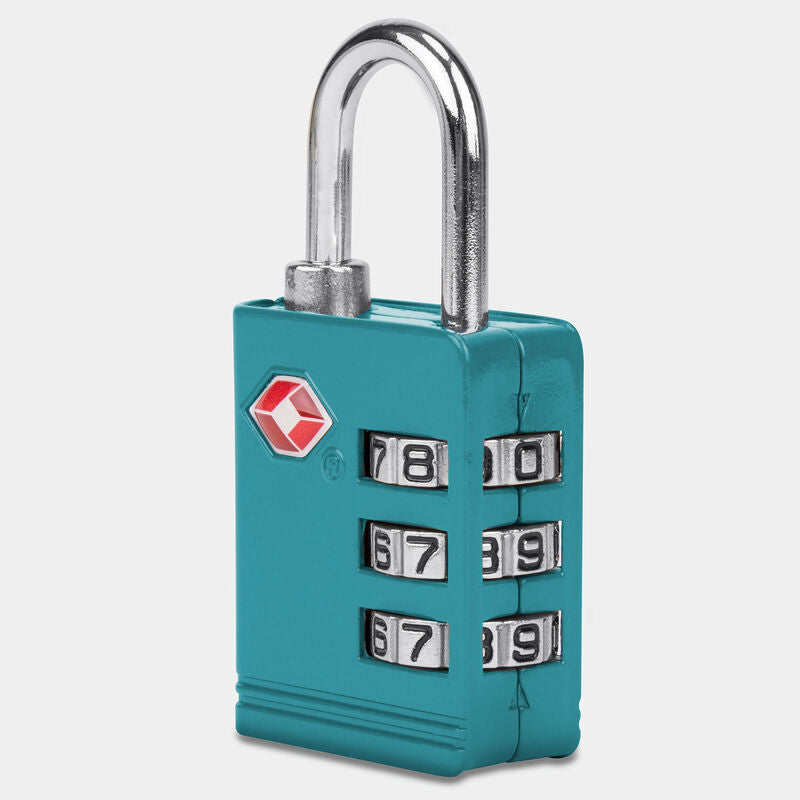 Travelon TSA Accepted Luggage Lock Aqua