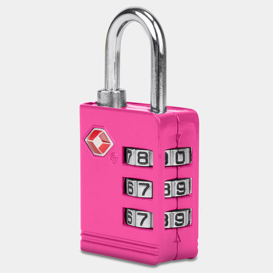 Travelon TSA Accepted Luggage Lock Pink
