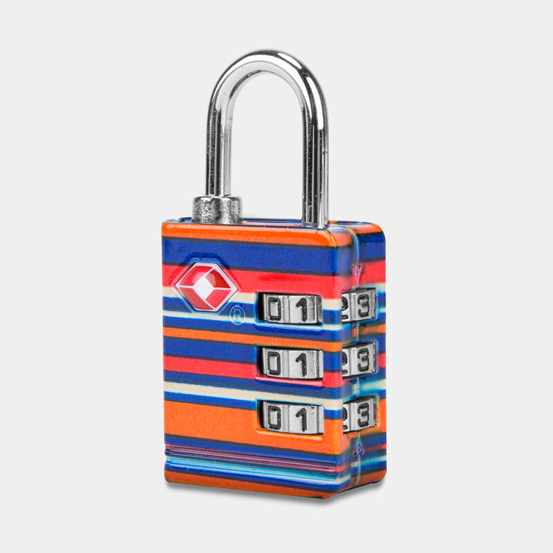 Travelon TSA Accepted Luggage Lock Coral Stripe