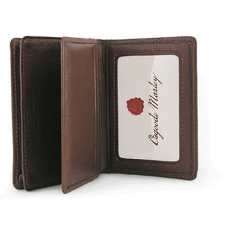 Osgoode Marley Leather RFID Extra Page Card Case Wallet with ID- 1230 Espresso
