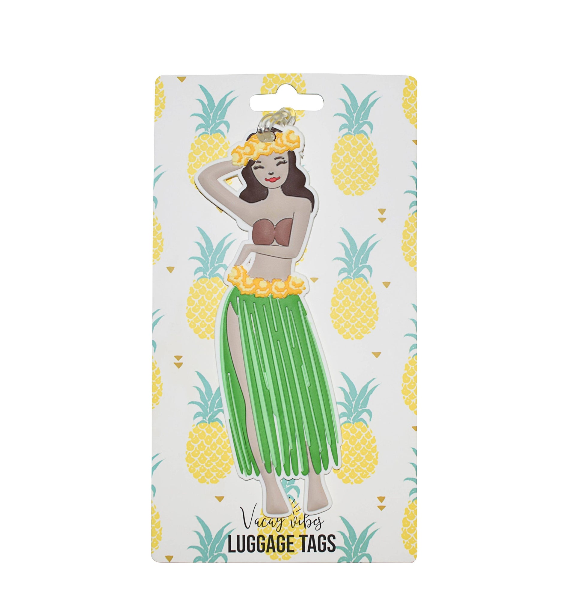 Hula Girl Silicone Luggage Tag