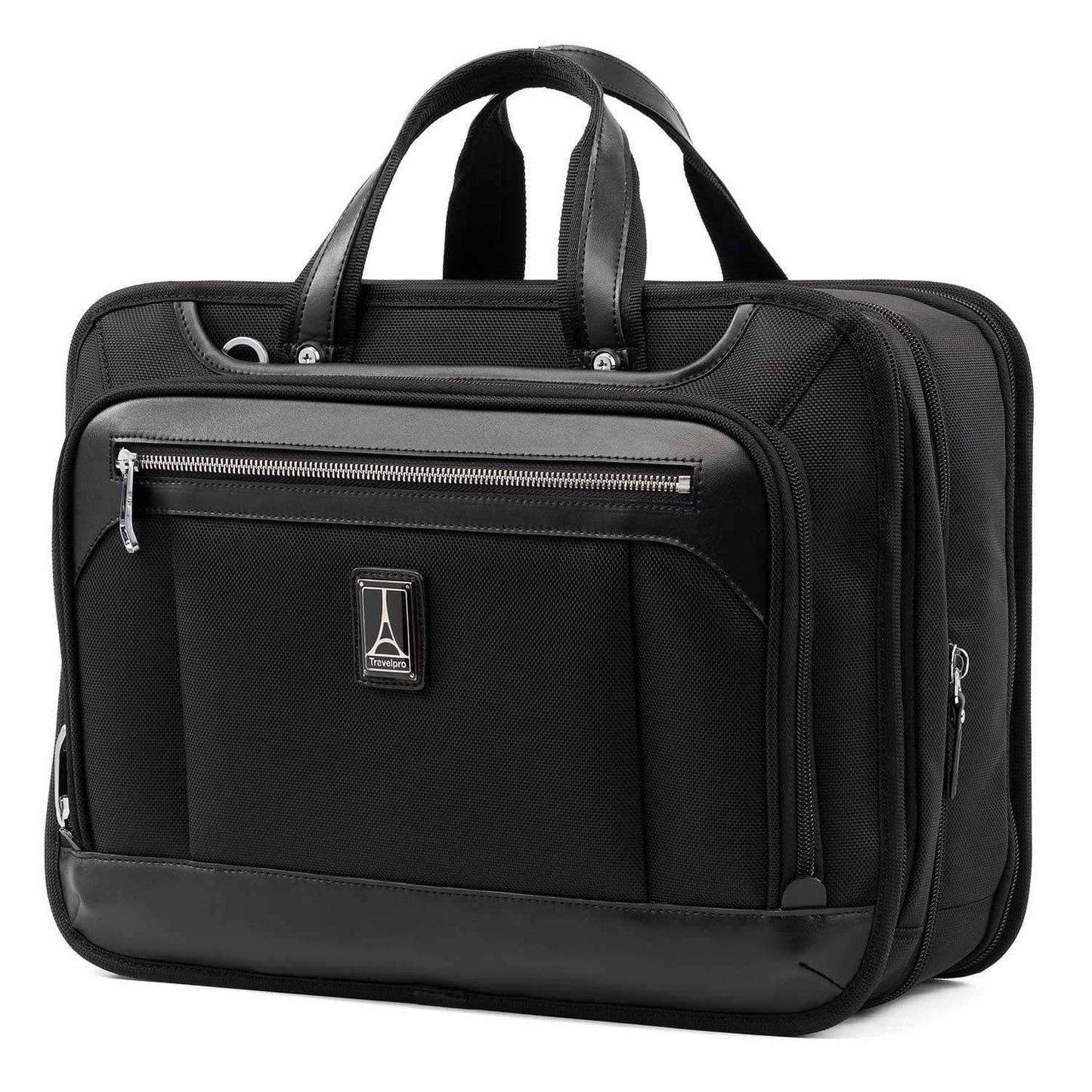 Travelpro Platinum® Elite RFID Expandable Zippered Business Brief- 4091805 Black