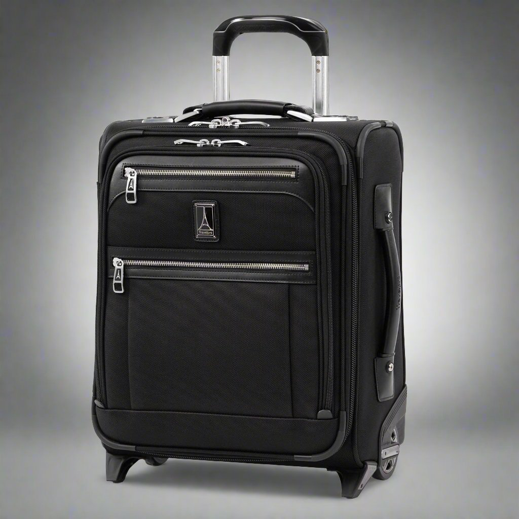 Travelpro Platinum® Elite 2-Wheel 18” Softsided Carry-On Regional Rollaboard®- 4091818 Shadow Black