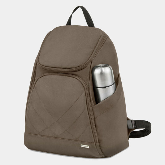 Travelon Anti-Theft RFID Classic Backpack Security Travel Backpack Nutmeg