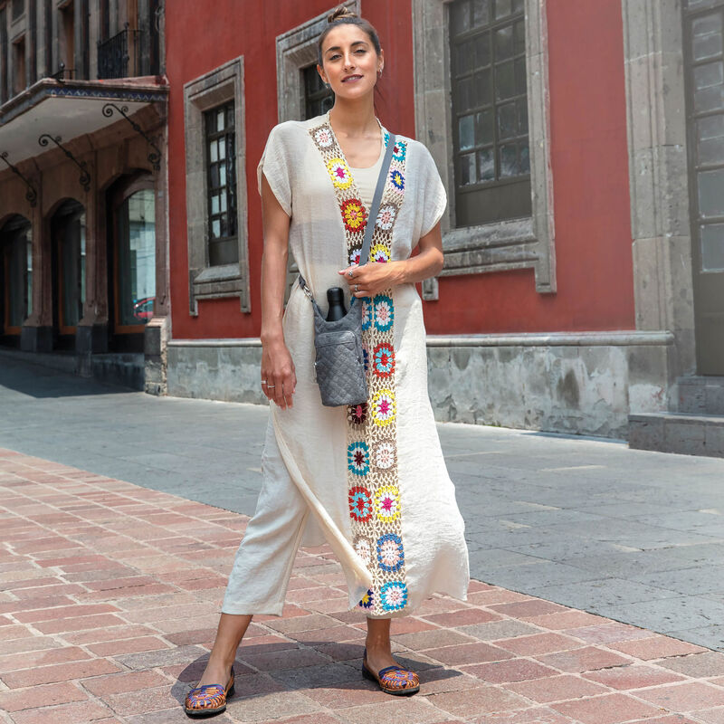 Travelon Anti-Theft Boho Insulated Water Bottle Tote with 5-Point Anti-Theft Protection