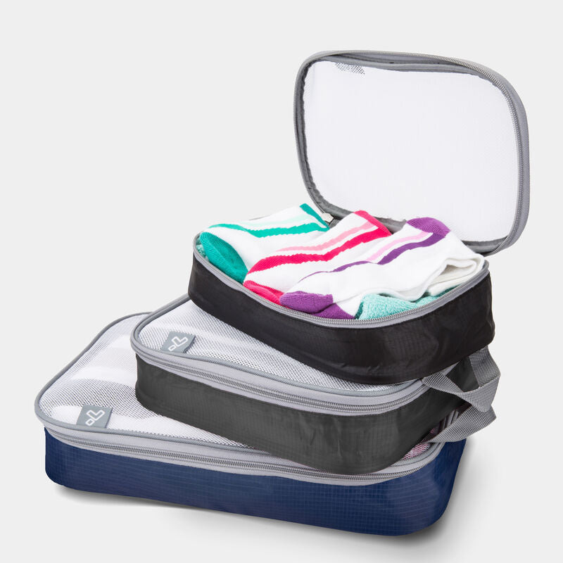Travelon Set of 3 Packing Organizers Cool Tones