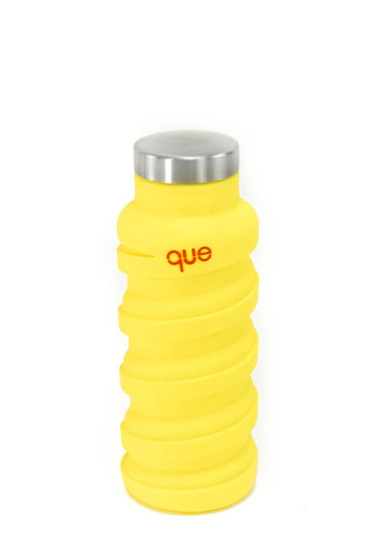 Que Bottle- 12oz Collapsible Water Bottle Citrus Yellow