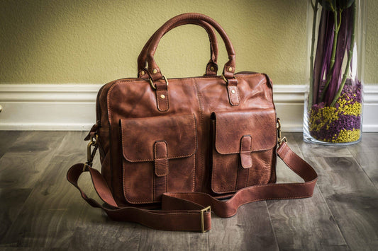 Kiko Leather - Commuter Zippered Briefcase