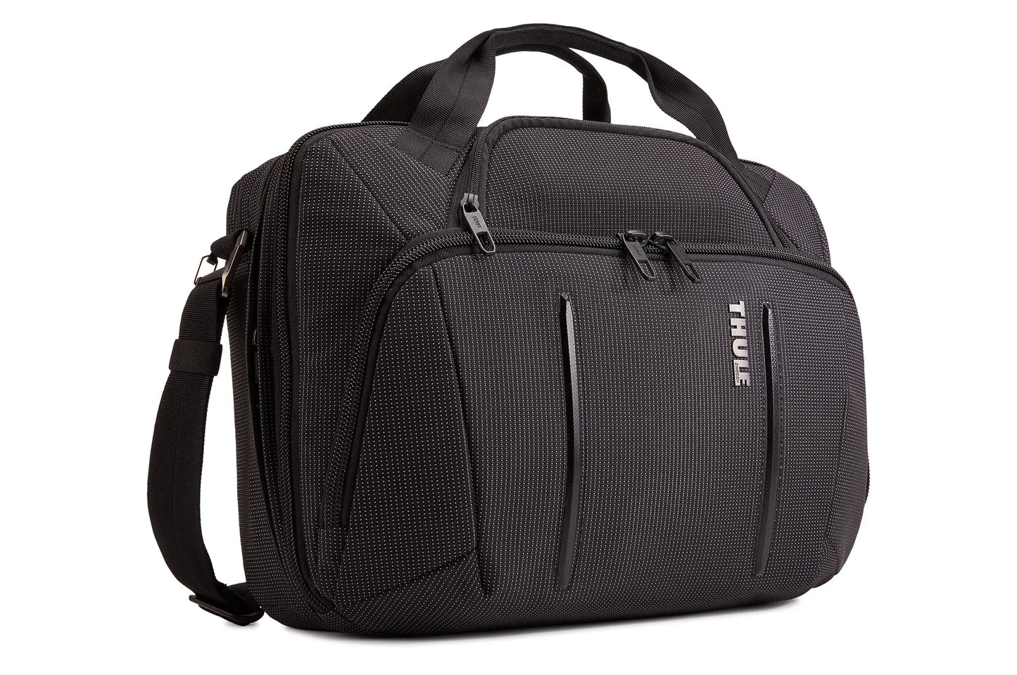 THULE Crossover 2- 15.6" laptop zippered briefcase black Black