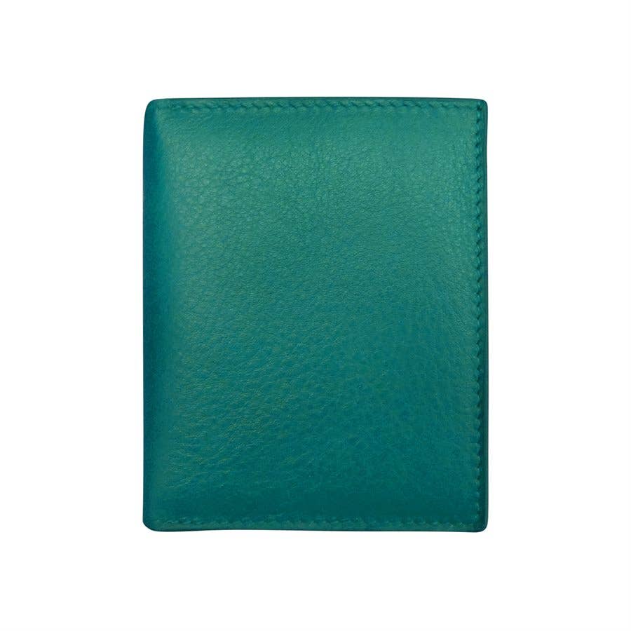 ili New York -Leather RFID blocking Small Snap Wallet- 7177