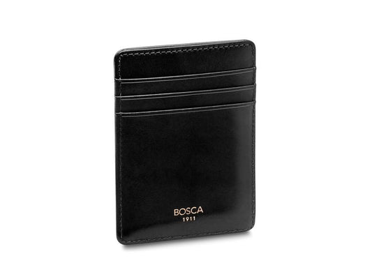 Bosca Oldleather RFID Front Pocket Wallet Black