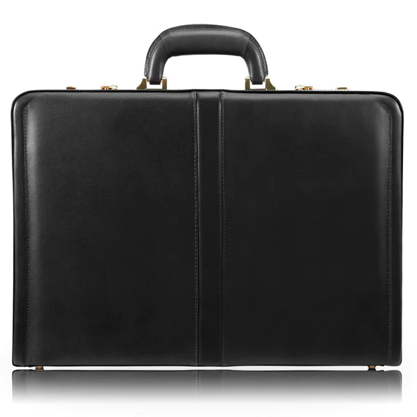 McKlein- REAGAN 3.5” Leather Attaché Briefcase