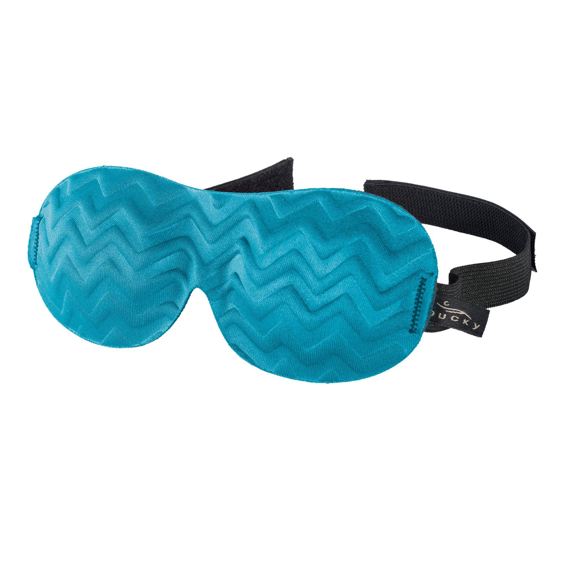 Bucky - Ultralight Sleep Mask - Blue Jade Chevron