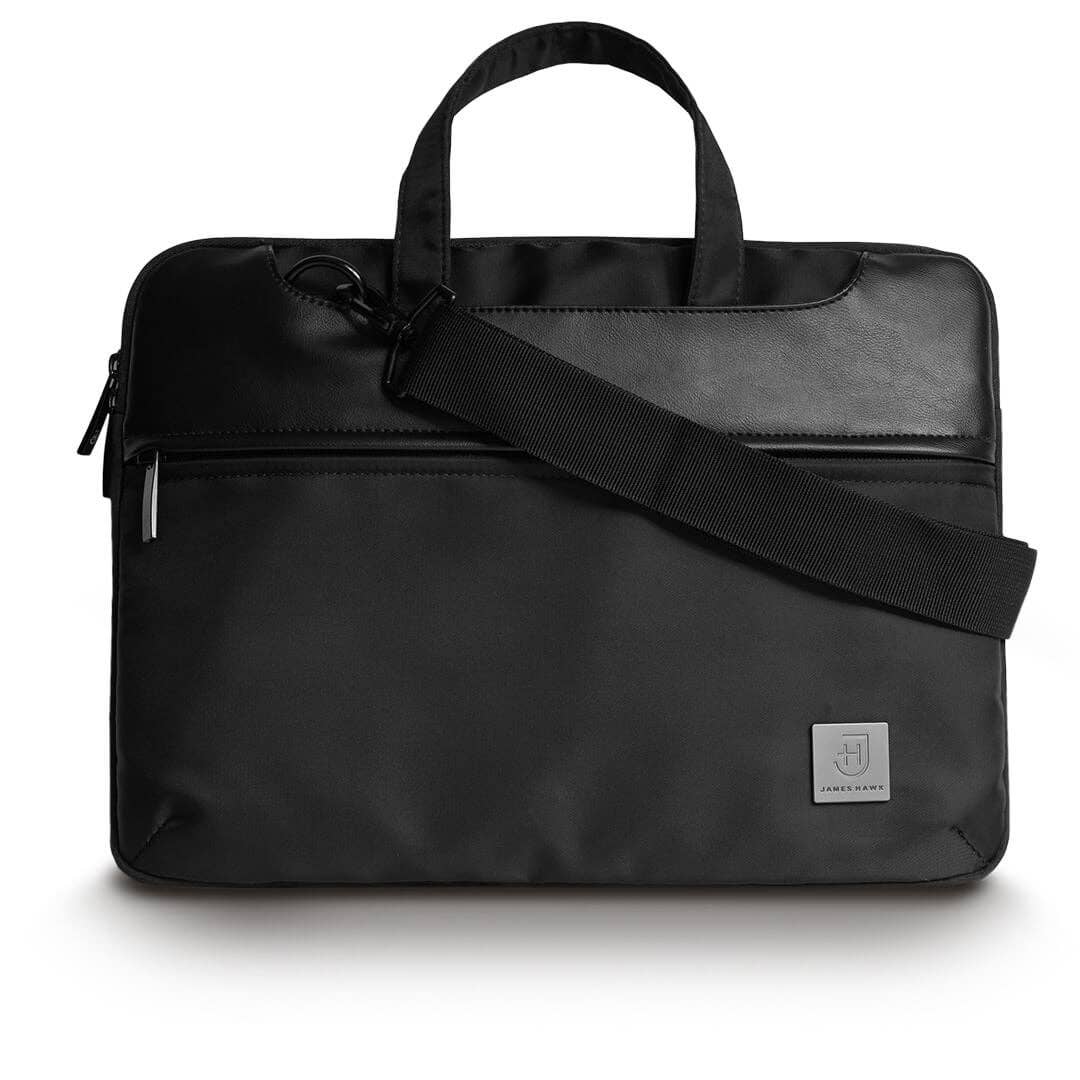 James Hawk Water-Resistant 13.3" Laptop Zippered Briefcase 13.3"