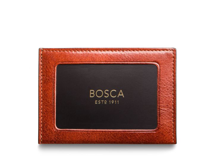 Bosca Weekend Leather Wallet Cognac