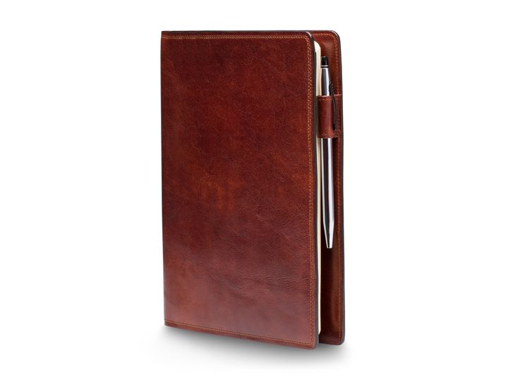 Bosca Large Journal Padfolio (Dark Brown)