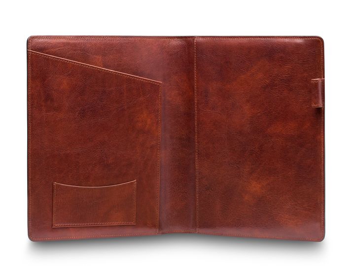 Bosca Large Journal Padfolio (Dark Brown)