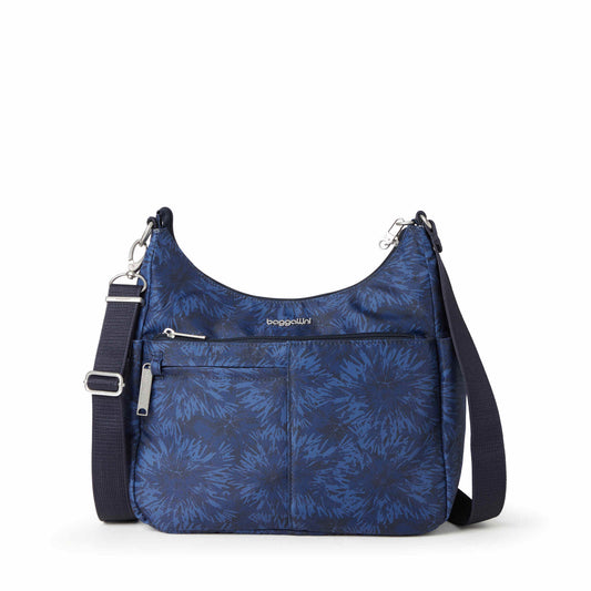 Baggallini Securtex® RFID Anti-Theft Free Time Crossbody Bag French Navy Firework