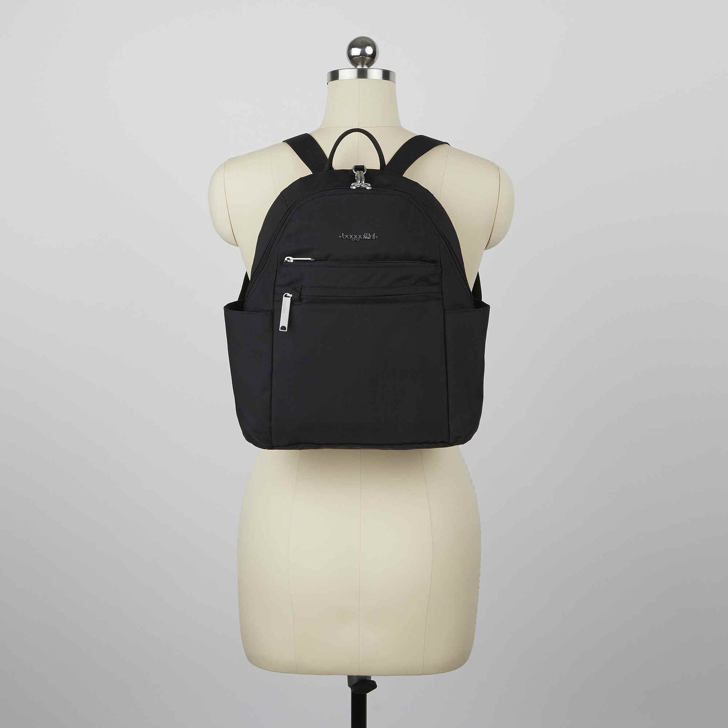 Baggallini Securtex® Anti-Theft Vacation RFID Backpack Black