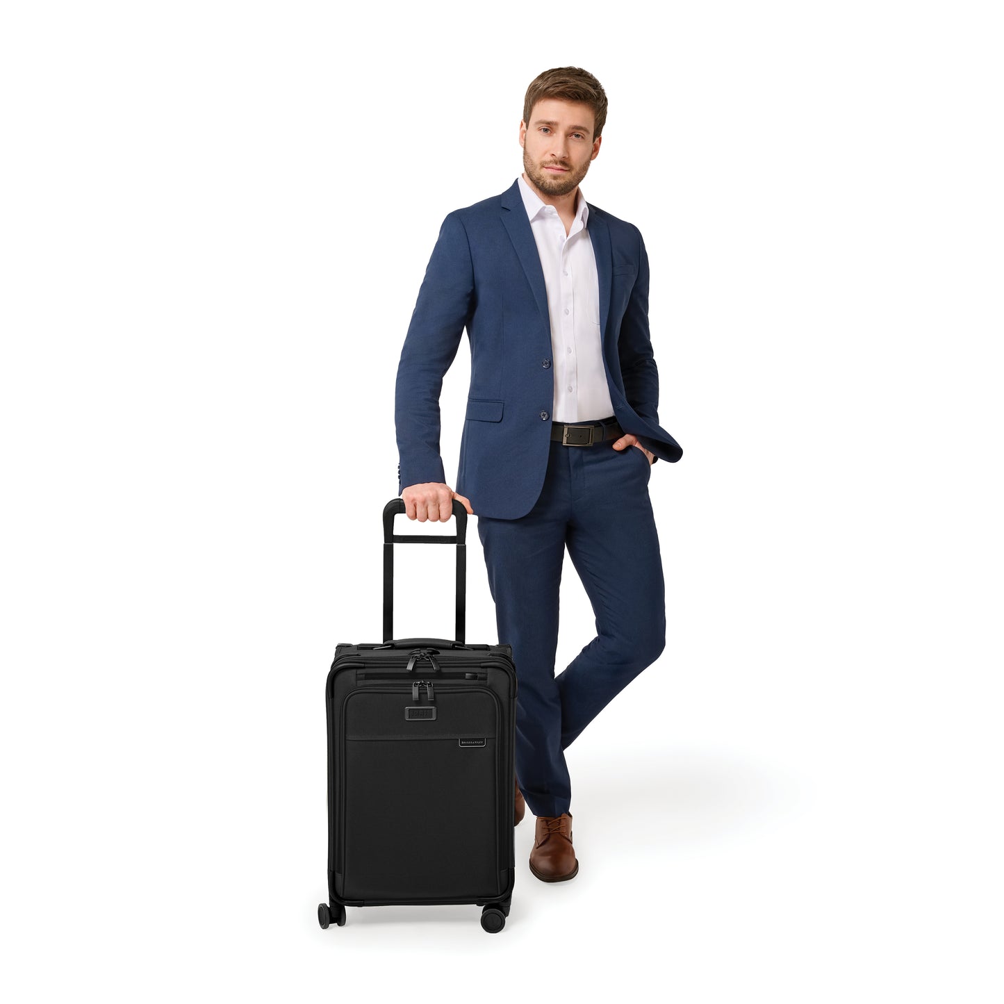 Briggs & Riley Baseline Essential 22" Carry-On Softside Spinner with Suiter (Free Monogram)- BLU122CXSP