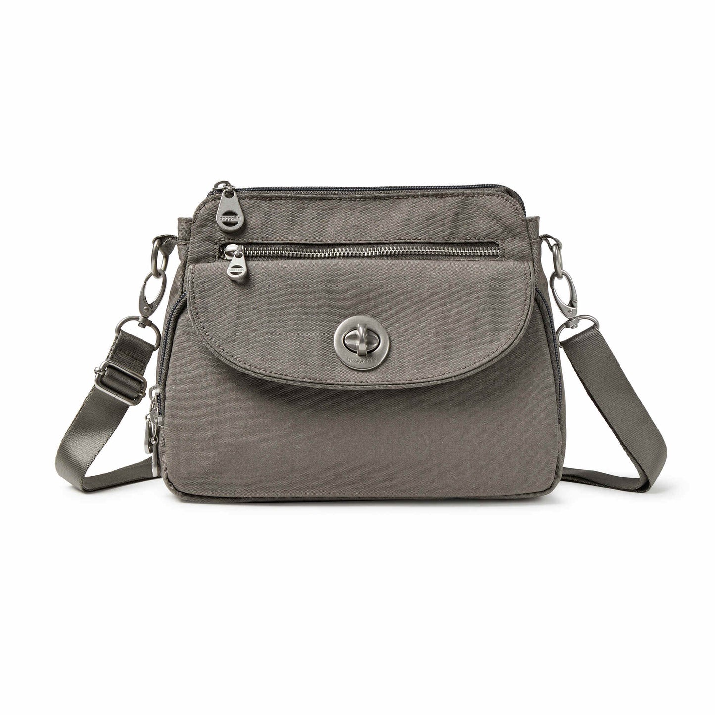 Baggallini Calais RFID Crossbody Bag Sterling Shimmer