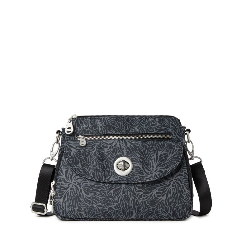 Baggallini Calais RFID Crossbody Bag Midnight Blossom