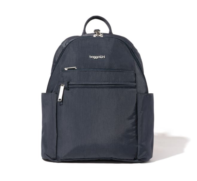 Baggallini Securtex® Anti-Theft Vacation RFID Backpack French Navy