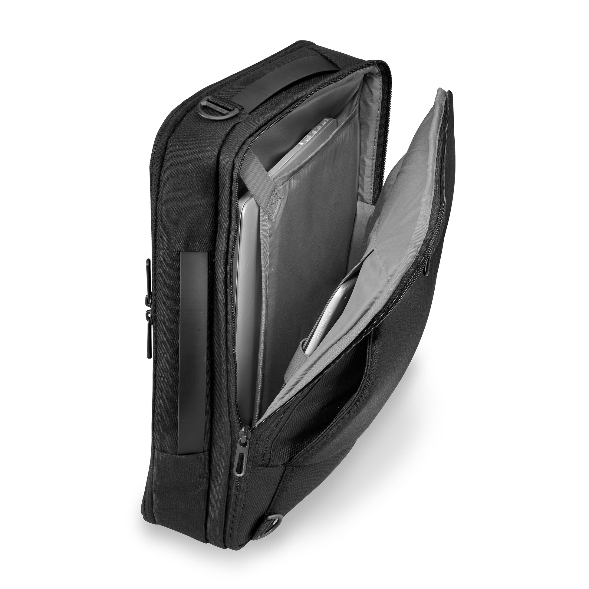 DISCONTINUED- Briggs & Riley DELVE Collection Convertible Zippered Briefcase/Backpack With Laptop Compartment DV135