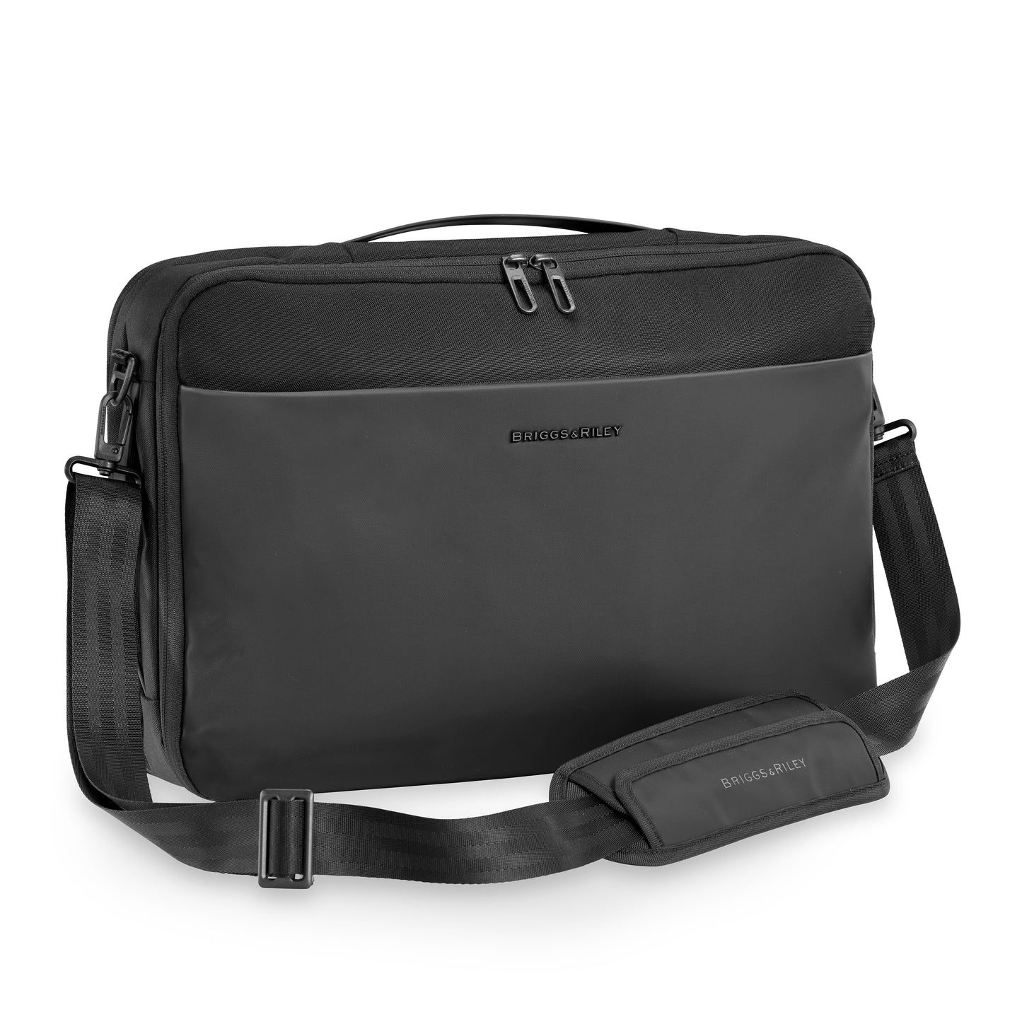 DISCONTINUED- Briggs & Riley DELVE Collection Convertible Zippered Briefcase/Backpack With Laptop Compartment DV135 Black
