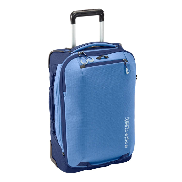 On Sale - Eagle Creek Expanse 2-Wheeled International Softsided Carry On with zippered expansion AIZOME BLUE