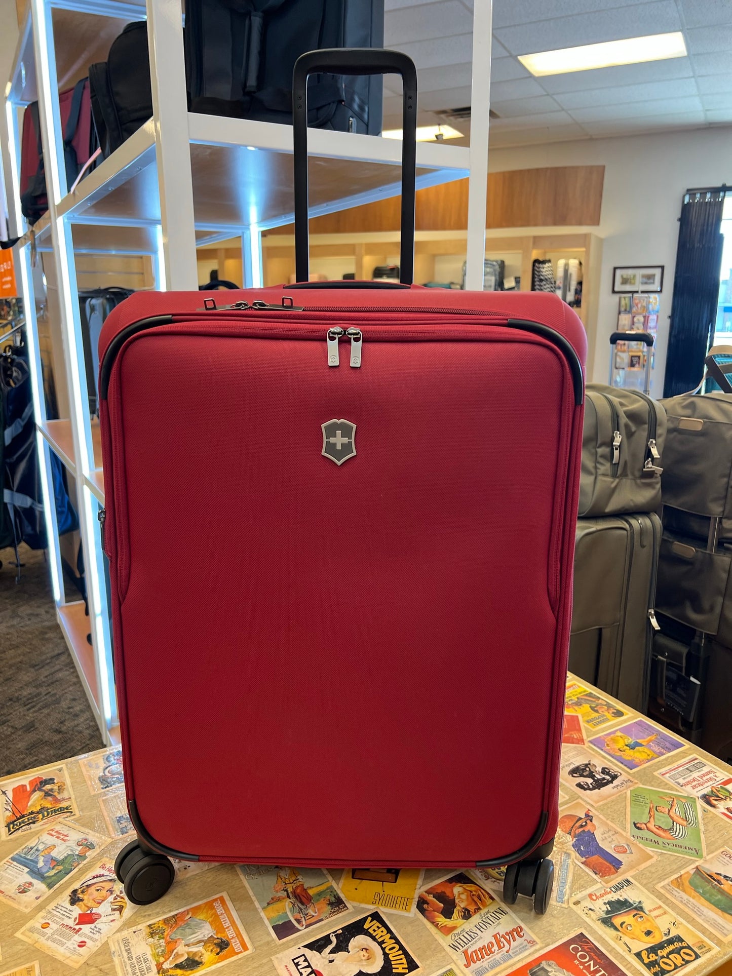 Victorinox Connex 28” Large Softside Checked Spinner (Red)