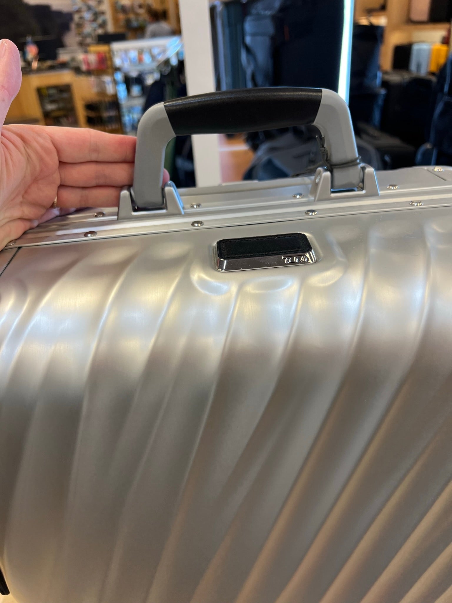 On Sale- TUMI 19 Degree 22” Aluminum Hardsided Continental Carry-On Spinner- floor model