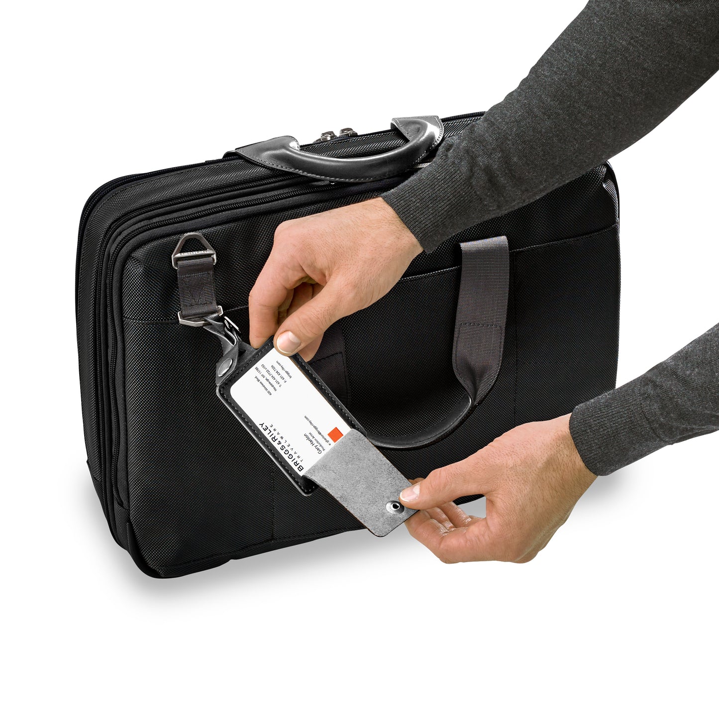 DISCONTINUED- Briggs & Riley @WORK Collection Expandable Zippered Briefcase- KB425X