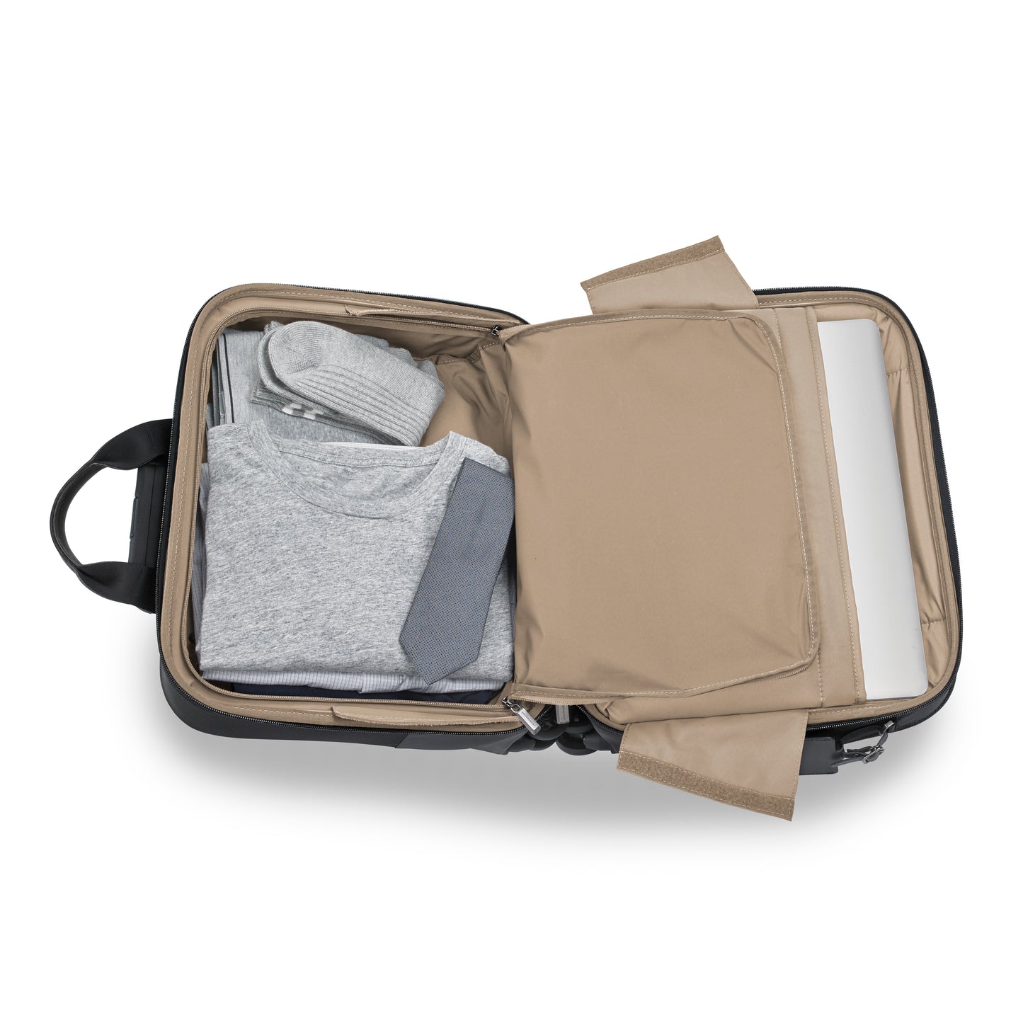 DISCONTINUED- Briggs & Riley @WORK Collection Softside Spinner Zippered Briefcase- KR420SP