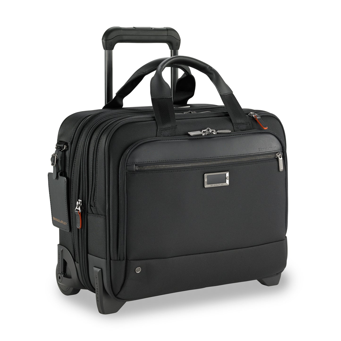 DISCONTINUED- Briggs & Riley @WORK 15” 2-Wheel Expandable Briefcase (Free Monogram)- KR420X Black
