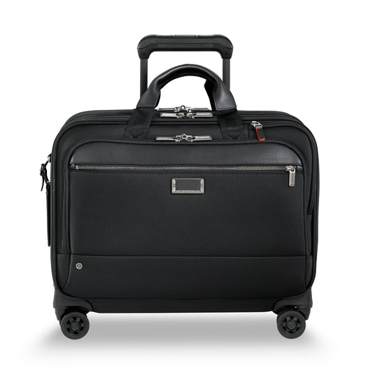 DISCONTINUED- Briggs & Riley @WORK Collection Softside Large Spinner Zippered Briefcase (Free Monogram)- KR430SP