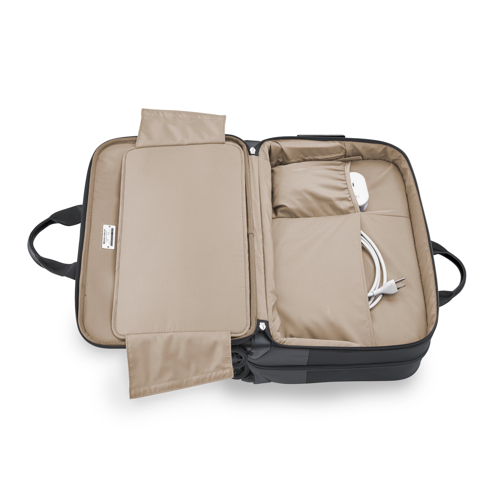 DISCONTINUED- Briggs & Riley @WORK Collection Softside Large Spinner Zippered Briefcase (Free Monogram)- KR430SP