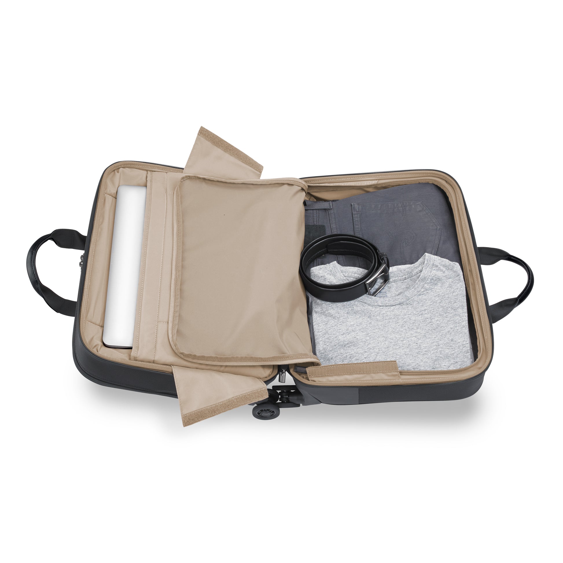 DISCONTINUED- Briggs & Riley @WORK Collection Softside Large Spinner Zippered Briefcase (Free Monogram)- KR430SP