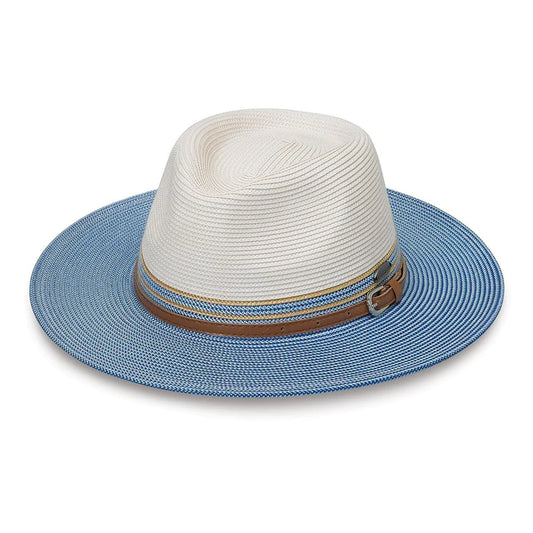Wallaroo Hat - Kristy UPF 50+ Ivory Ice Blue Medium