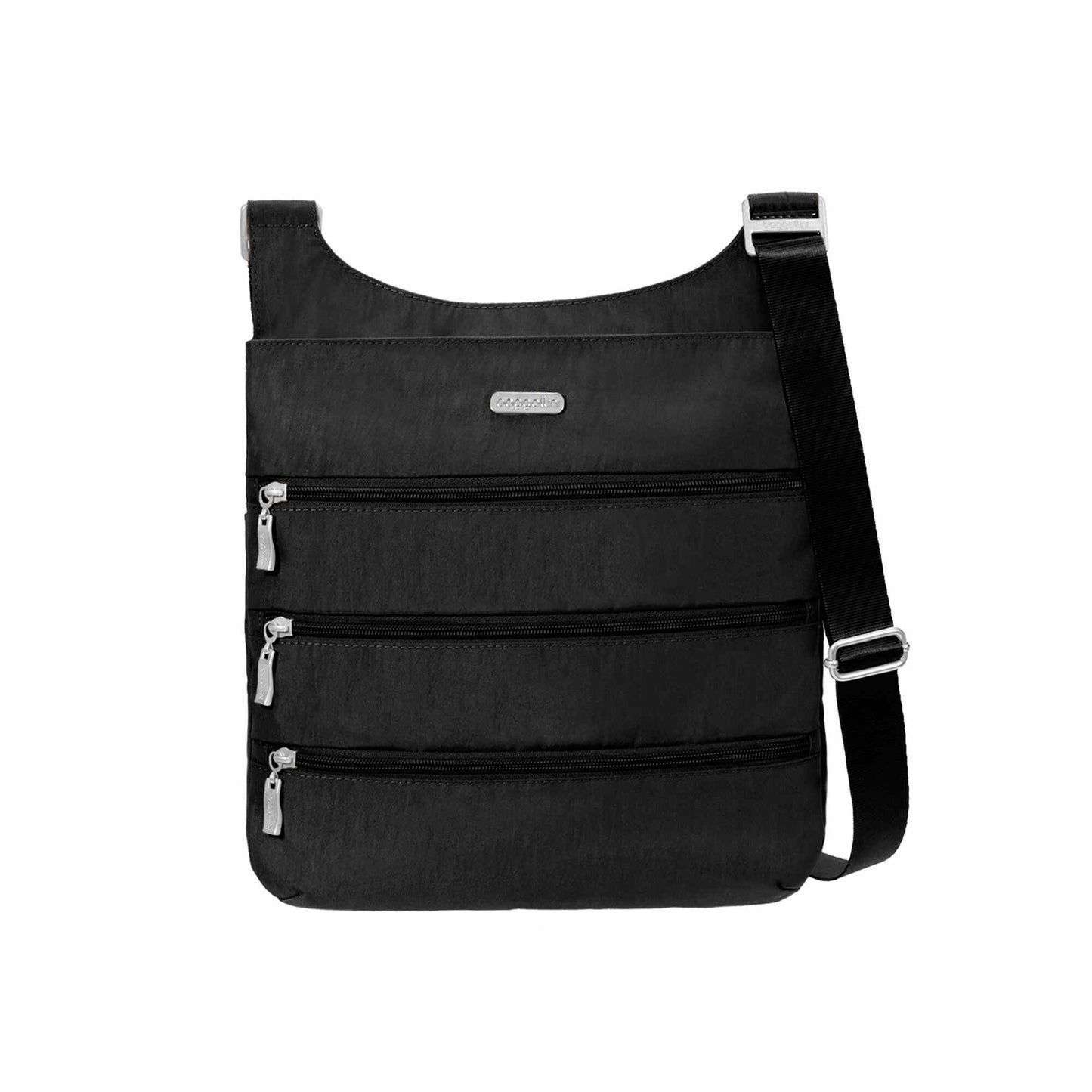 On Sale - Baggallini Big Zipper Bagg/Purse With RFID Black