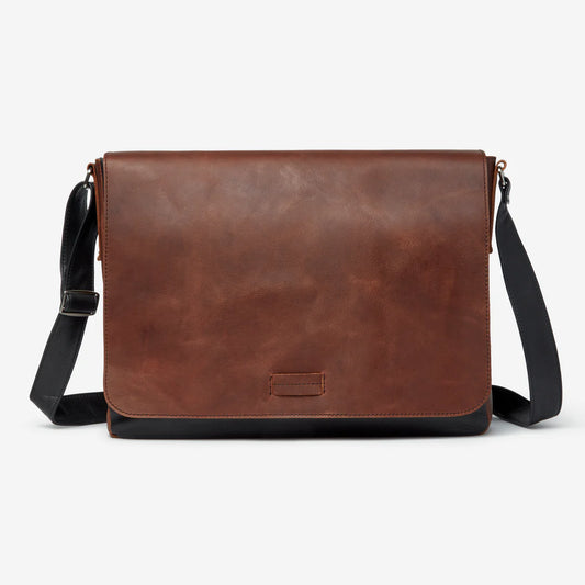 Osgoode Marley Leather Malachi Messenger Bag- 4043 Black