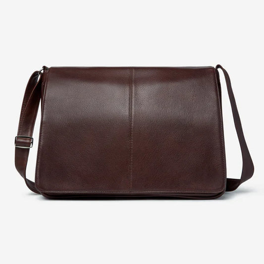 Osgoode Marley Leather Messenger Bag- 6008 Espresso