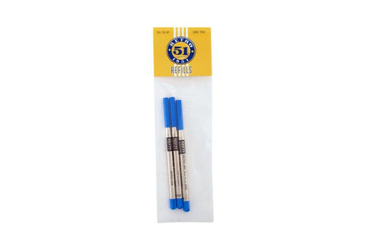 Retro 51 - Blue Easy Flow 9000 Ballpoint Refill 3pk